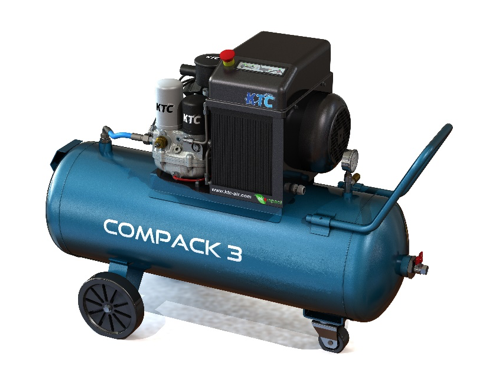 COMPRESSORE A VITE TRIFASE DA 3,5 KW - 360 LT/MIN CON SERBATOIO DA